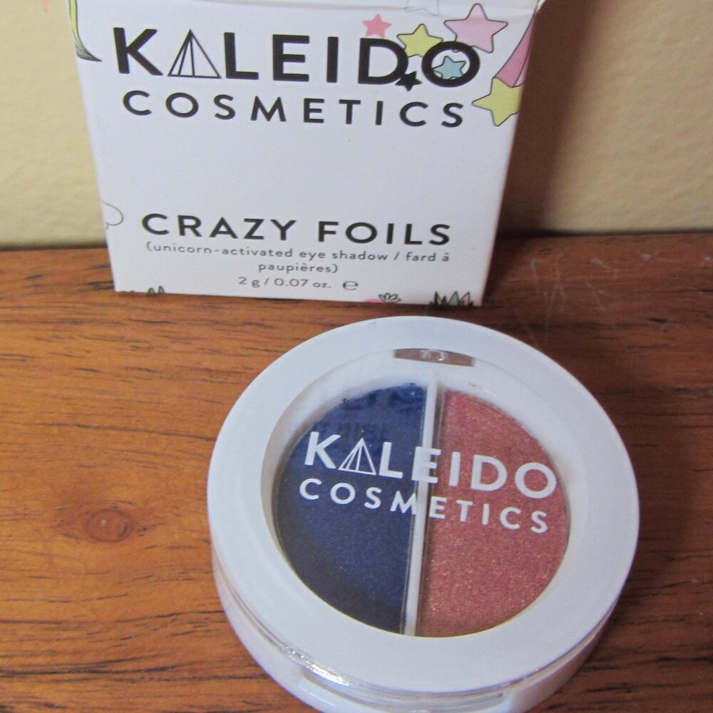 3 for $40 kaleido cosmetics crazy foils game changer blue/mauve eyeshadow (c214)